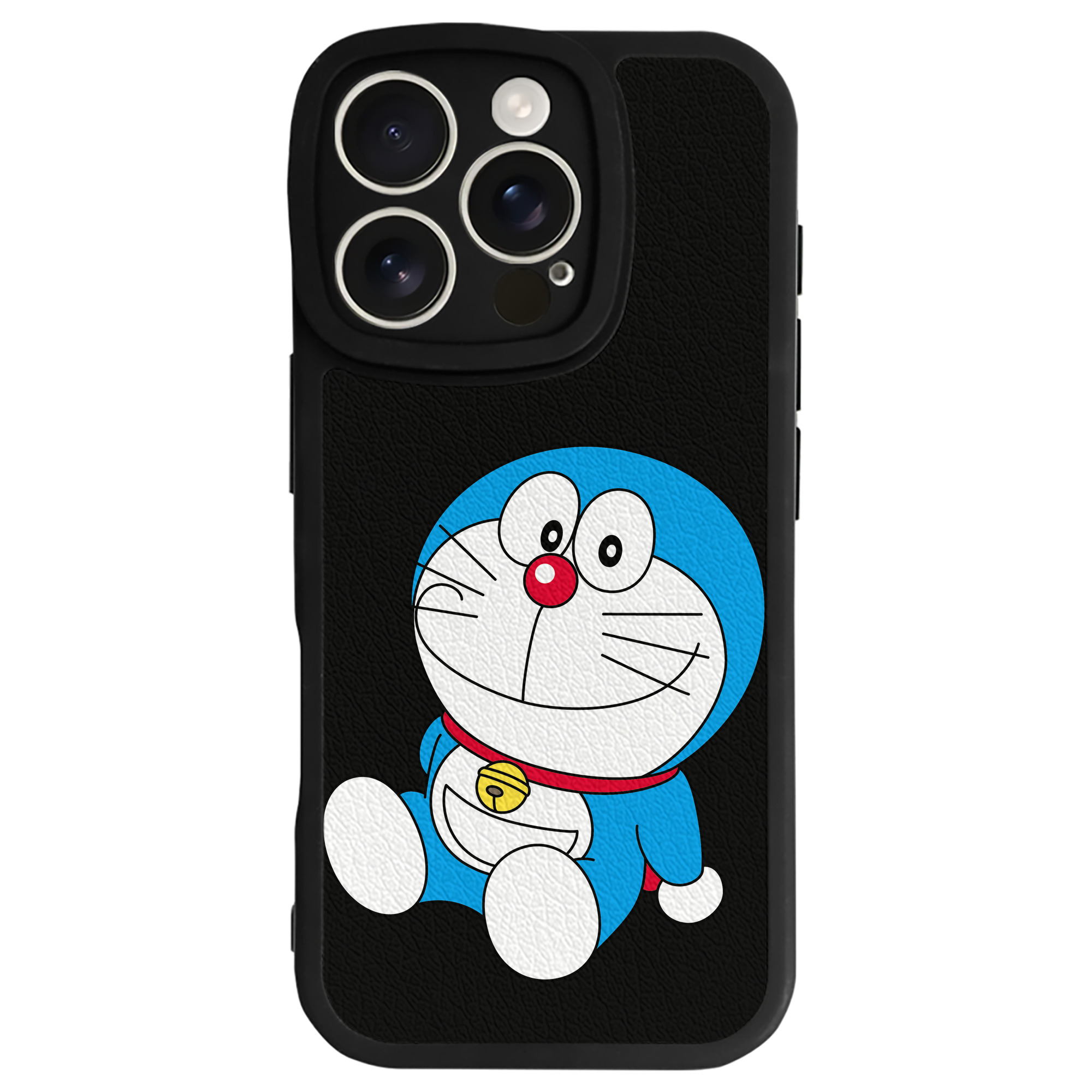 （画像用） ドラえもん Doraemon 【iPhone 16シリーズ対応】シリコンスマホケース（レザー調） 材質：シリコン
